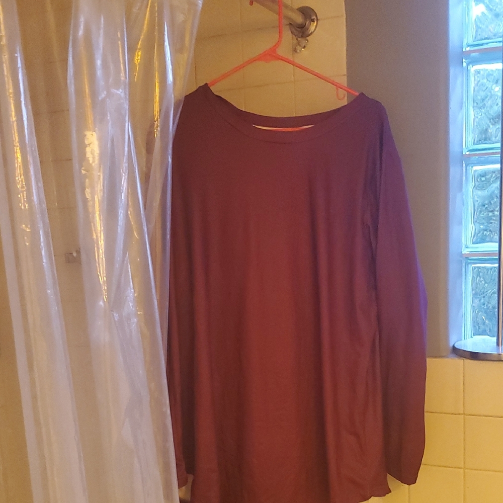 Maroon Long Sleeve Shirt